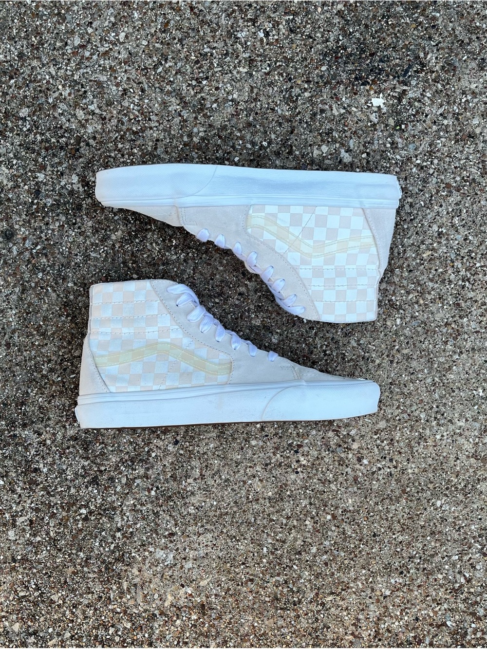 Vans Sk8 Hi Tapered 'Crystal Sidestripe Checkerboard Women’s size 11 VN0A7Q62C13